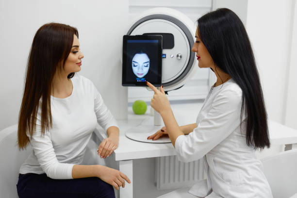 Skin analysis for personalized skincare solutions.